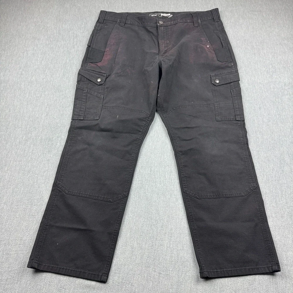 Carhartt Pants Mens 40X30‎ Relaxed Ripstop Double Knee Cargo Workwear 105461